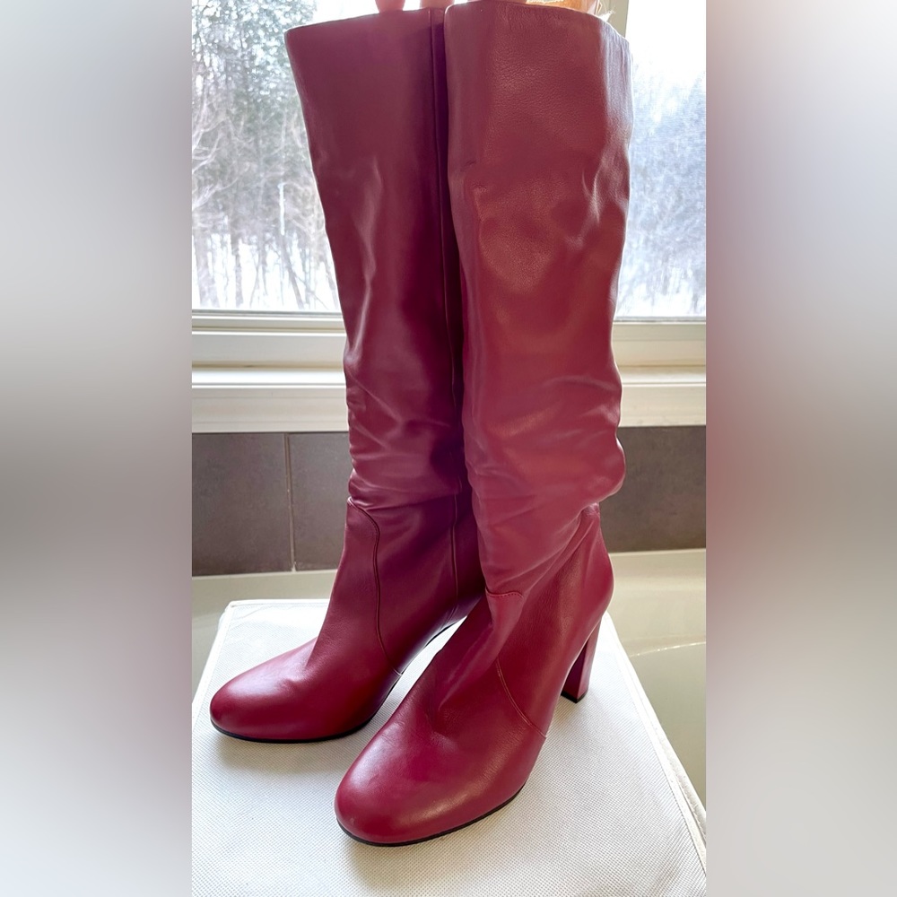 New old stock Vince Camuto thigh high boots in cherry